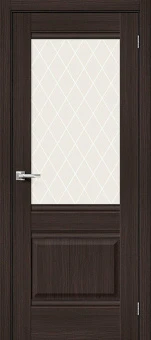 Прима-3 (цвет Wenge Veralinga / стекло White Сrystal)
