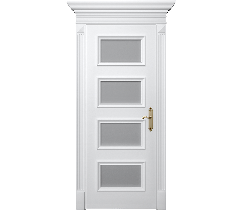 Дверь межкомнатная со стеклом Палермо ДО4 с патиной