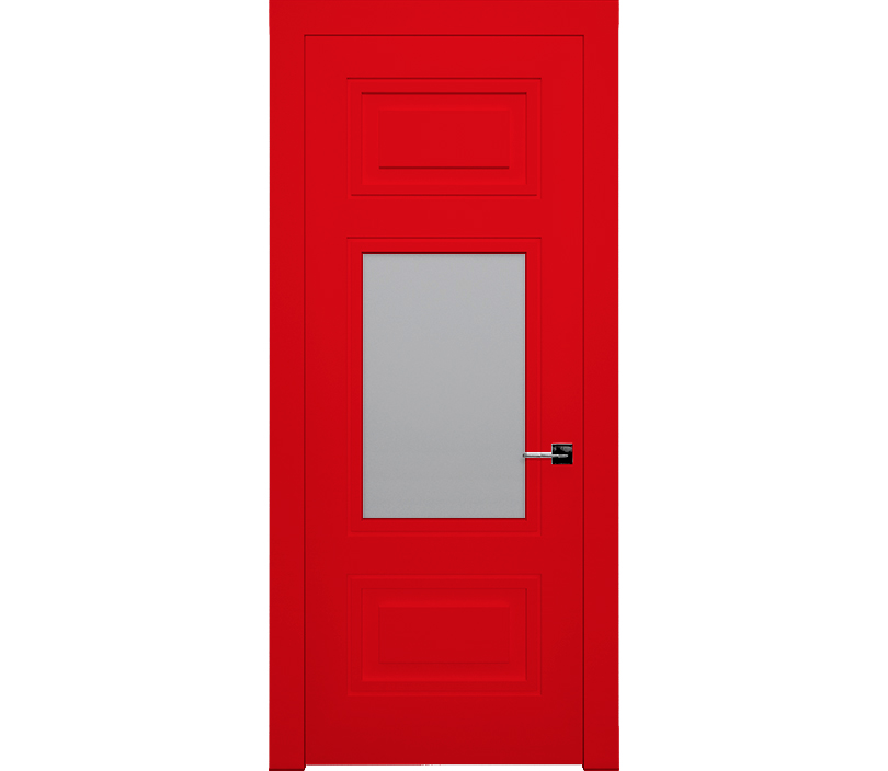 Дверь межкомнатная со стеклом Гранада лайт ДО5 красная