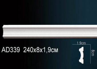Молдинг гладкий AD339